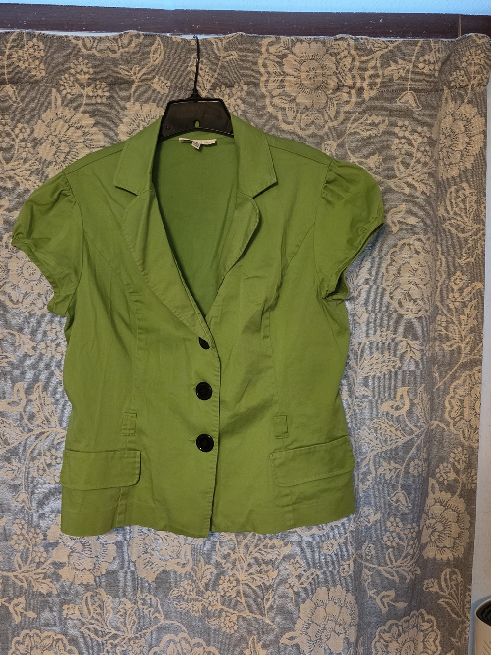 Green STUDIO 1 Button Down Blouse